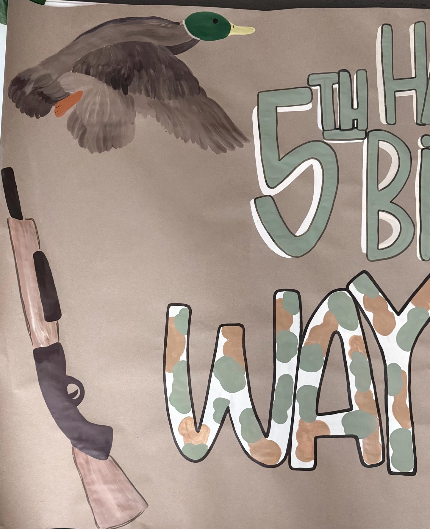 Hand-Painted Custom Banner: Personalized Party Decor