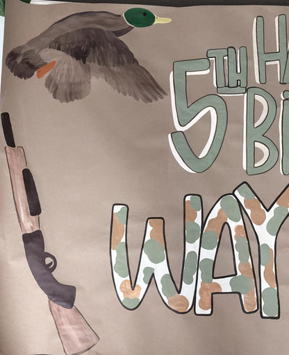 Hand-Painted Custom Banner: Personalized Party Decor