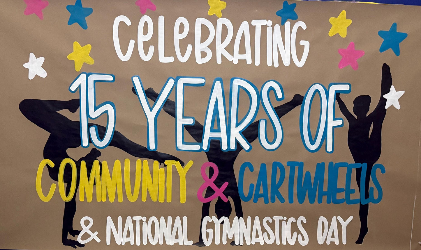 Custom Hand-Painted Kraft Paper Party Banner: Personalized Event Decor