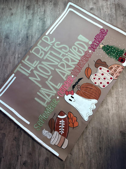 Custom Hand-Painted Kraft Paper Party Banner: Personalized Event Decor