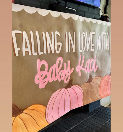 Custom Hand-Painted Kraft Paper Party Banner: Personalized Event Decor