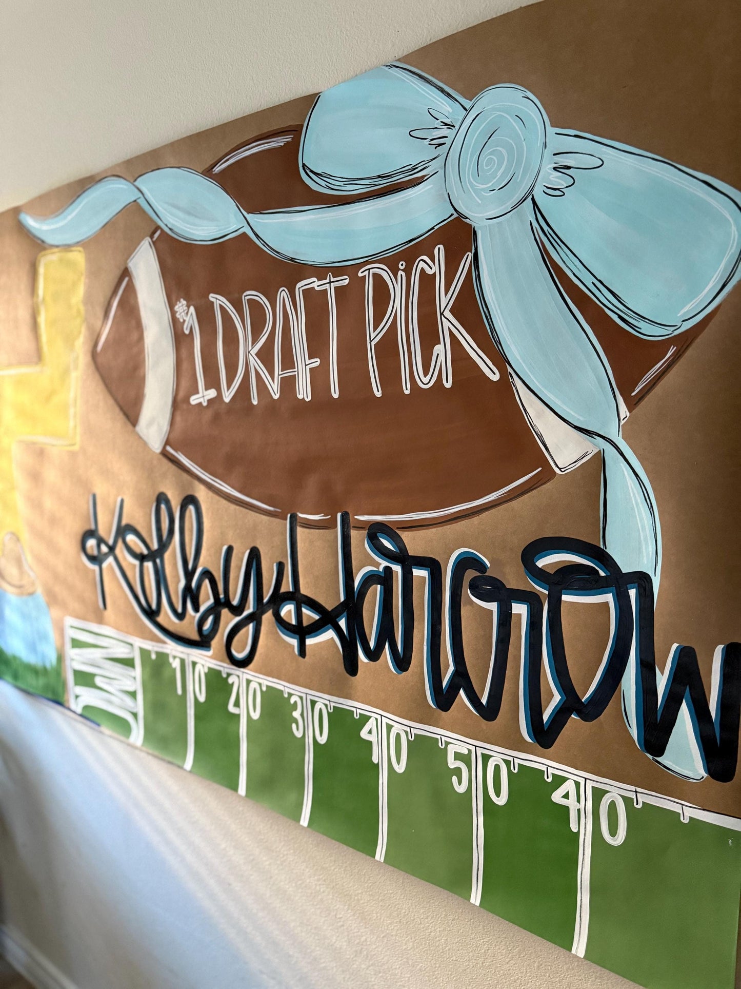 Hand-Painted Custom Event Banner: Personalized Butcher Paper Decor