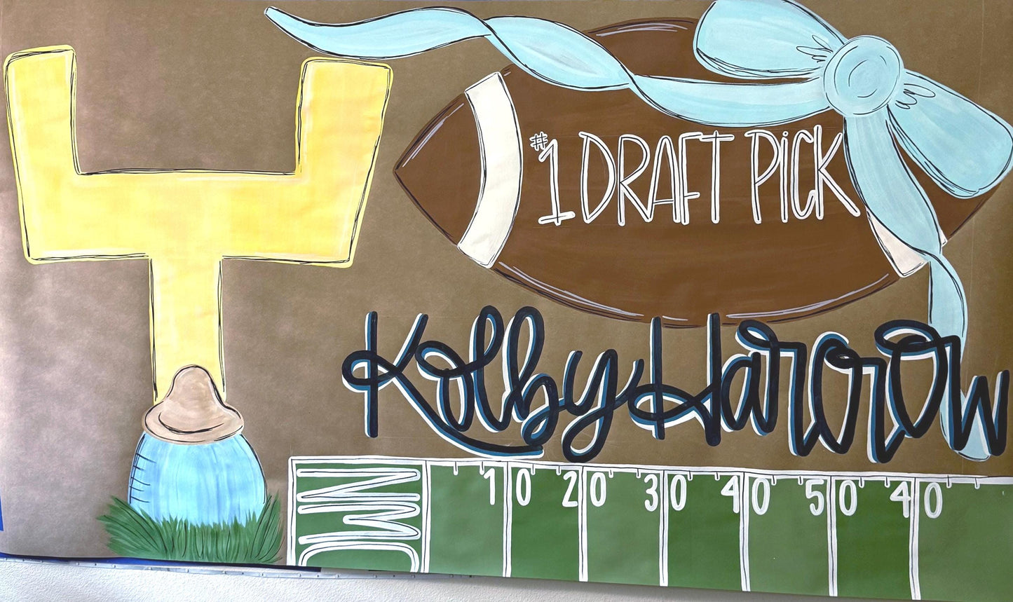 Hand-Painted Custom Event Banner: Personalized Butcher Paper Decor