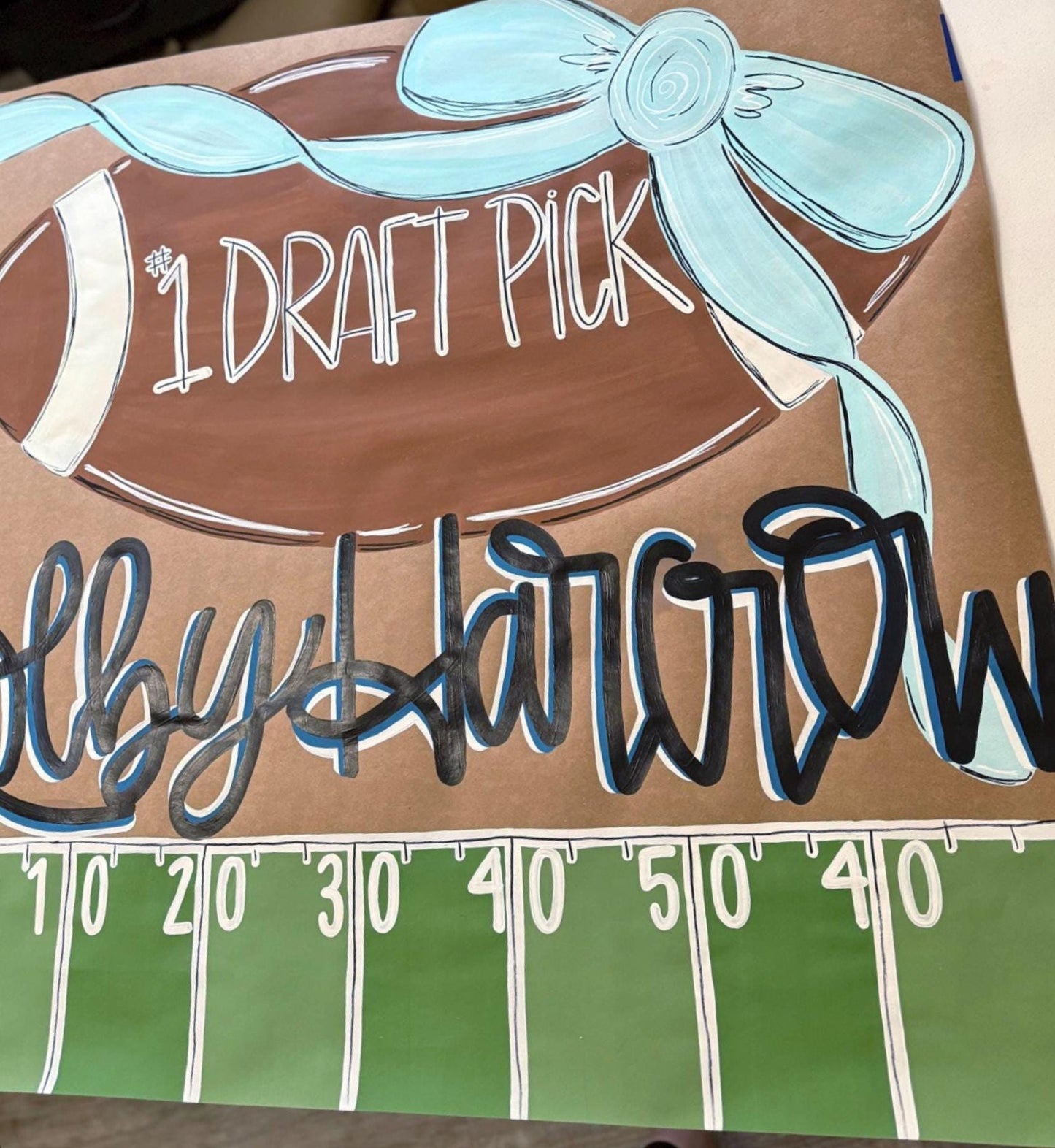 Hand-Painted Custom Event Banner: Personalized Butcher Paper Decor