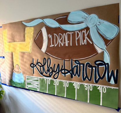 Hand-Painted Custom Event Banner: Personalized Butcher Paper Decor