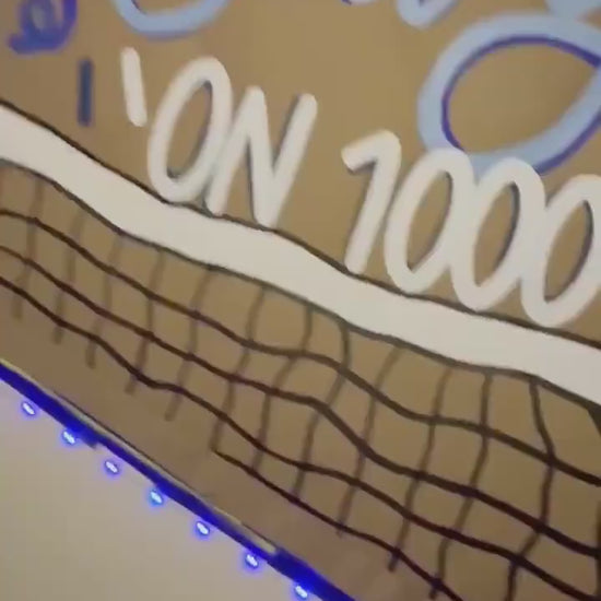 Custom Hand-Painted Sports Banner: Kraft Paper Sign Football Basketball Volleyball Baseball Game Day