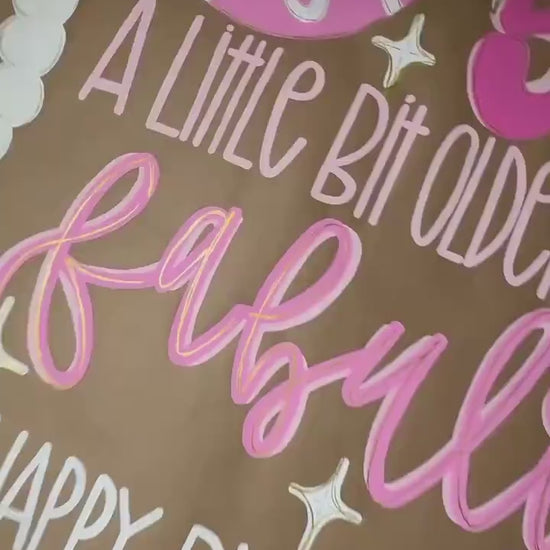 Hand-Painted Custom Birthday Banner: Personalized Party Decor